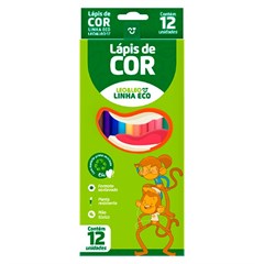 LAPIS DE COR 12 CORES SEXTAVADO GRD LEO