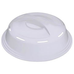TAMPA PLASTICA P/MICROONDAS 27CM TRANSPARENTE