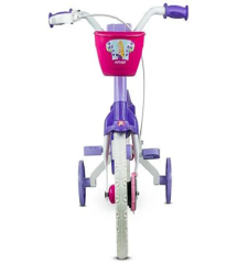 BICICLETA INFANTIL NATHOR ARO 12 VIOLETA DE 2 A 5 ANOS COR ROXO/ROSA