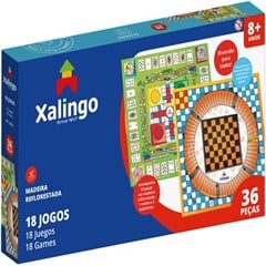 JOGO DE TABULEIRO 18 JOGOS 36PC