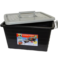 CAIXA ORGANIZADORA PLAST C/ALCA 30L PT