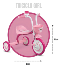 TRICICLO INFANTIL NATHOR YOU 3 GIRL ROSA