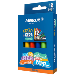 GIZÃO DE CERA 12 CORES PCT  B01010104001
