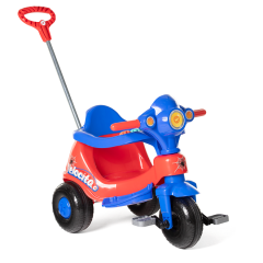TRICICLO INFANTIL VELOCITA VERMELHO CALESITA COM EMPURRADOR