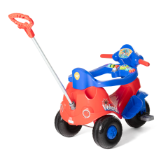 TRICICLO INFANTIL VELOCITA VERMELHO CALESITA COM EMPURRADOR