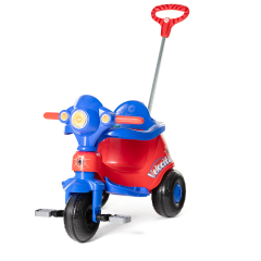 TRICICLO INFANTIL VELOCITA VERMELHO CALESITA COM EMPURRADOR