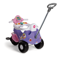 TRICICLO INFANTIL VELOCITA LILAS CALESITA COM EMPURRADOR