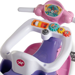 TRICICLO INFANTIL VELOCITA LILAS CALESITA COM EMPURRADOR
