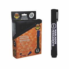 MARCADOR PERMAMENTE RECARREGAVEL PRETO