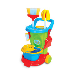 CARRINHO LIMPEZA INFANTIL CLEANING TROLLEY  KIT FAXINA COMPLETO MARAL