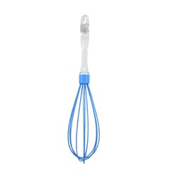 BATEDOR OVOS MANUAL SILICONE C/CABO ACRILICO 33CM CORES ED42016