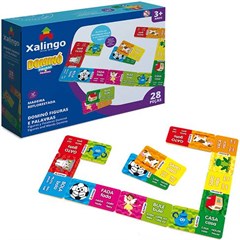JOGO DOMINO FIGURAS E PALAVRAS 28PC