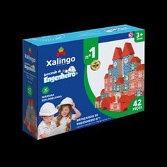 BLOCOS DE MONTAR BRINCANDO DE ENGENHEIRO 1 42PC