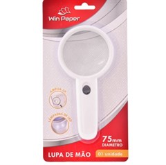 LUPA DE MAO 75MM C/ LUZ