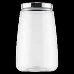 POTE PLASTICO RED C/TP PRATA 3L TRANSPARENTE
