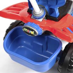 CARRINHO PASSEIO INFANTIL QUADRICICLO SPIDER AZ/VM COM EMPURRADOR MARAL