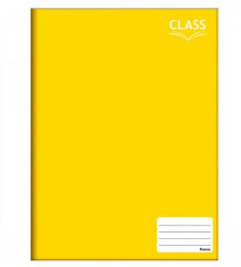 CADERNO BROCHURAO CAPA DURA 48FLS 1/4 AMARELO
