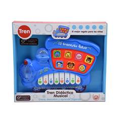PIANO MUSICAL TREM INFANTIL CORES SORTIDAS