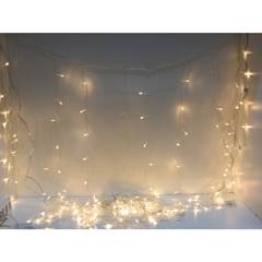 CORTINA LED FIO BRANCO 240L 60X5M AMARELO ED43911