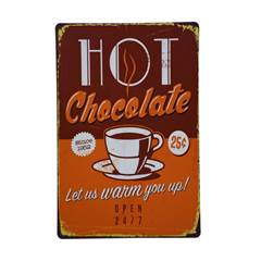 PLACA  METAL CHOC 19X30CM ED500524