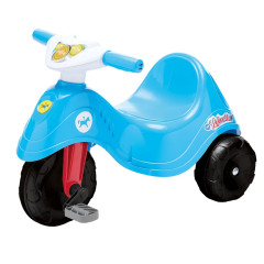 TRICICLO INFANTIL LELECITA AZUL  CALESITA 2 EM 1 PEDAL E PASSEIO