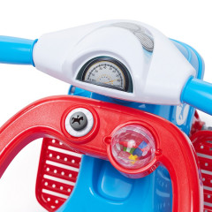 TRICICLO INFANTIL LELECITA AZUL  CALESITA 2 EM 1 PEDAL E PASSEIO