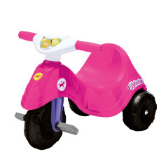 TRICICLO INFANTIL LELECITA ROSA  CALESITA 2 EM 1 PEDAL