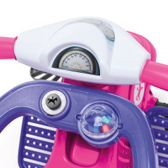 TRICICLO INFANTIL LELECITA ROSA  CALESITA 2 EM 1 PEDAL