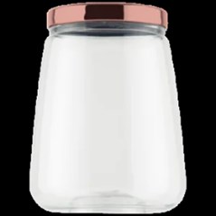 POTE PLASTICO RED C/TP ROSE 2,1L TRANSPARENTE