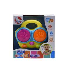TAMBOR MUSICAL INFANTIL COM LUZ ED502016