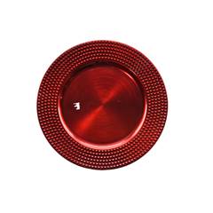 SOUSPLAT PLASTICO REDONDO 33CM VERMELHO ED501343