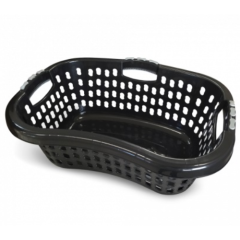 CESTO PLASTICO RET TELADO 32L PRETO