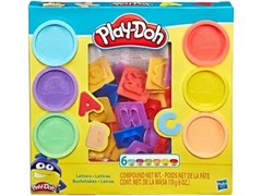 KIT MASSINHA MODELAR PLAY-DOH LETRAS