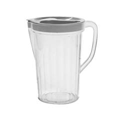 JARRA PLASTICA REDONDO C/ TAMPA 4L TRANSPARENTE