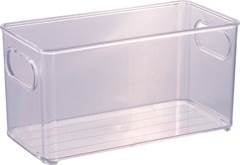 ORGANIZADOR PLASTICO MULTIUSO RETANGULAR 10X20CM TRANSPARENTE
