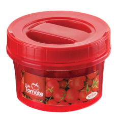 POTE MULTIUSO PLAST TOMATE 500ML VERMELHO