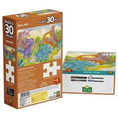 QUEBRA CABECA CARTONADO DINO KIDS 30PCS