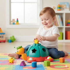 BRINQUEDO ABELHA DIDATICA ENCAIXE FORMAS C/ BLOCOS SORTIDO