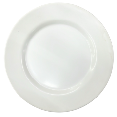 PRATO RASO CERAMICA ABA LARGA LISO 28,5  BRANCO