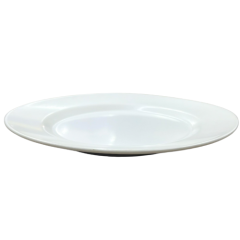 PRATO RASO CERAMICA ABA LARGA LISO 28,5  BRANCO