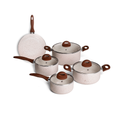 JOGO PANELA CERAMICA SMART PLUS 5PCS VANILLA