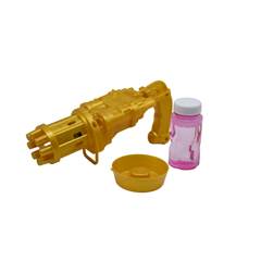 METRALHADORA LANCA BOLHA INFANTIL PLASTICO AMARELO A PILHA ED5042413