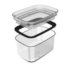 POTE HERMETICO ORGANIZADOR RETANGULAR BLOCK NATURAL 650ML