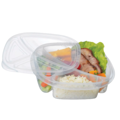 POTE PLASTICO RETANGULAR MONTERREY COMP TAMPA 3 DIVISORIAS 1,1L