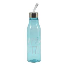 GARRAFA PLASTICA SQUEEZE TAPA INOX 600ML AZUL ED504970