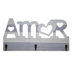 PORTA CHAVE MDF AMOR PARA PENDURAR 15X30CM ED504897