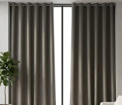 CORTINA BLACK OUT PVC CINZA 1,40X2,00M