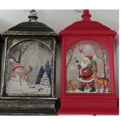 LUMINARIA COM LUZ NATAL 13CM CORES SORTIDAS ED504534