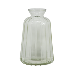 VASO VIDRO MODELO GARRAFA 11CM TRANSPARENTE ED505114
