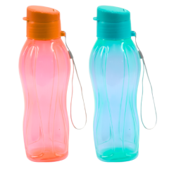 GARRAFA PLASTICA SQUEEZE 600ML CORES ED505228